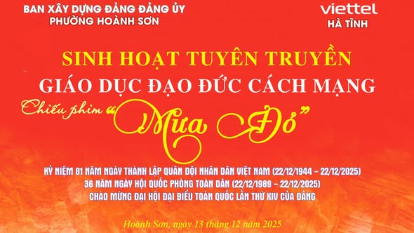 MƯA ĐỎ” – BẢN HÙNG CA VIẾT BẰNG MÁU VÀ NIỀM TIN, LẦN ĐẦU ĐƯỢC CHIẾU TẠI PHƯỜNG HOÀNH SƠ
