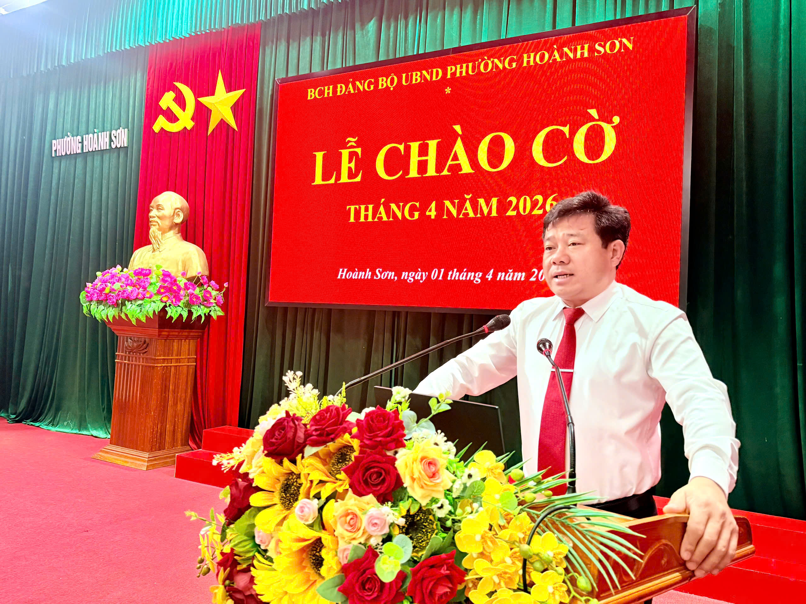 Lễ chào cờ và triển khai nhiệm vụ trọng tâm tháng 4 năm 2026