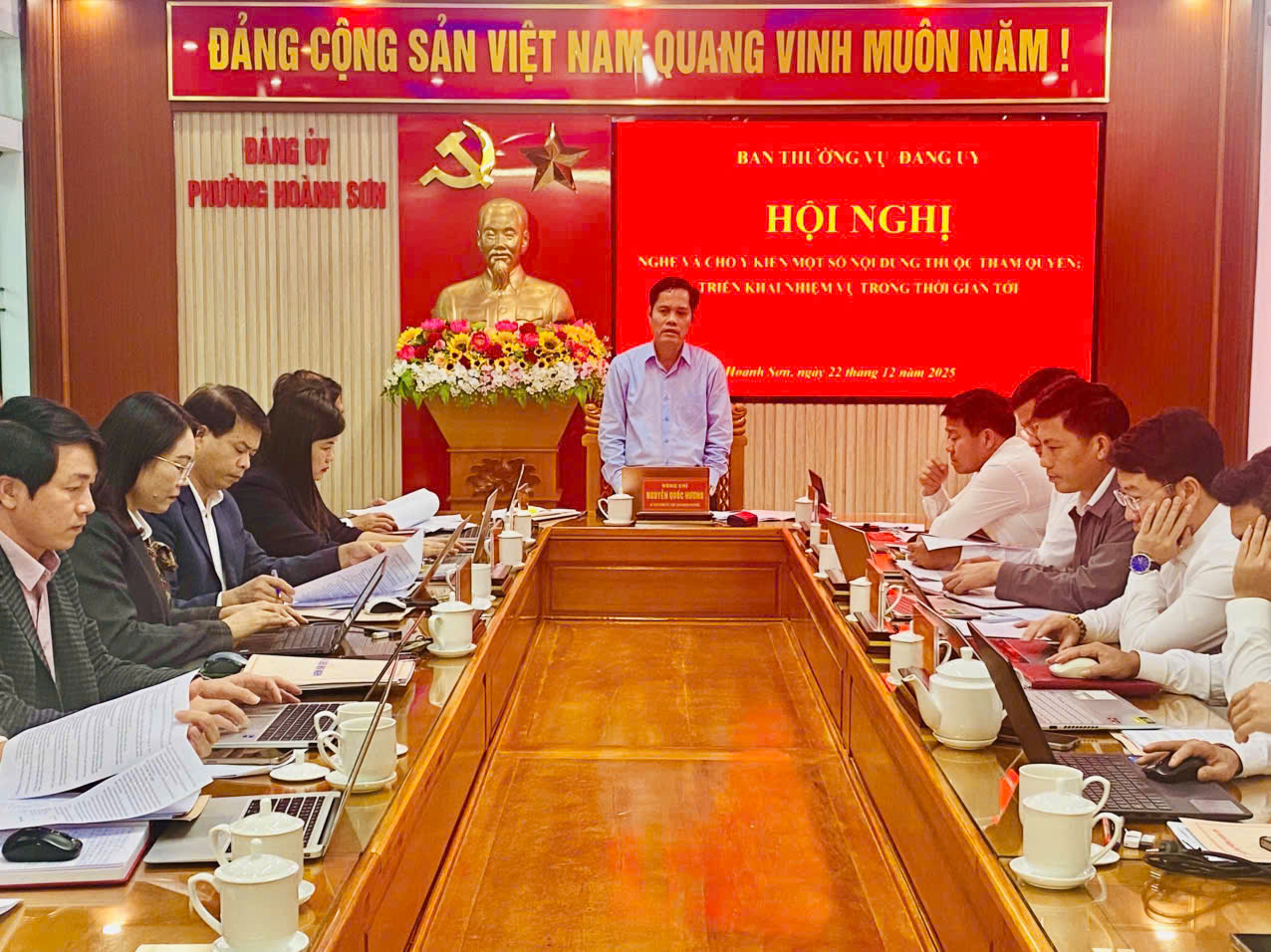 Hội nghị nghe và cho ý kiến một số nội dung thuộc thẩm quyền; triển khai một số nội dung trọng tâm trong thời gian tới