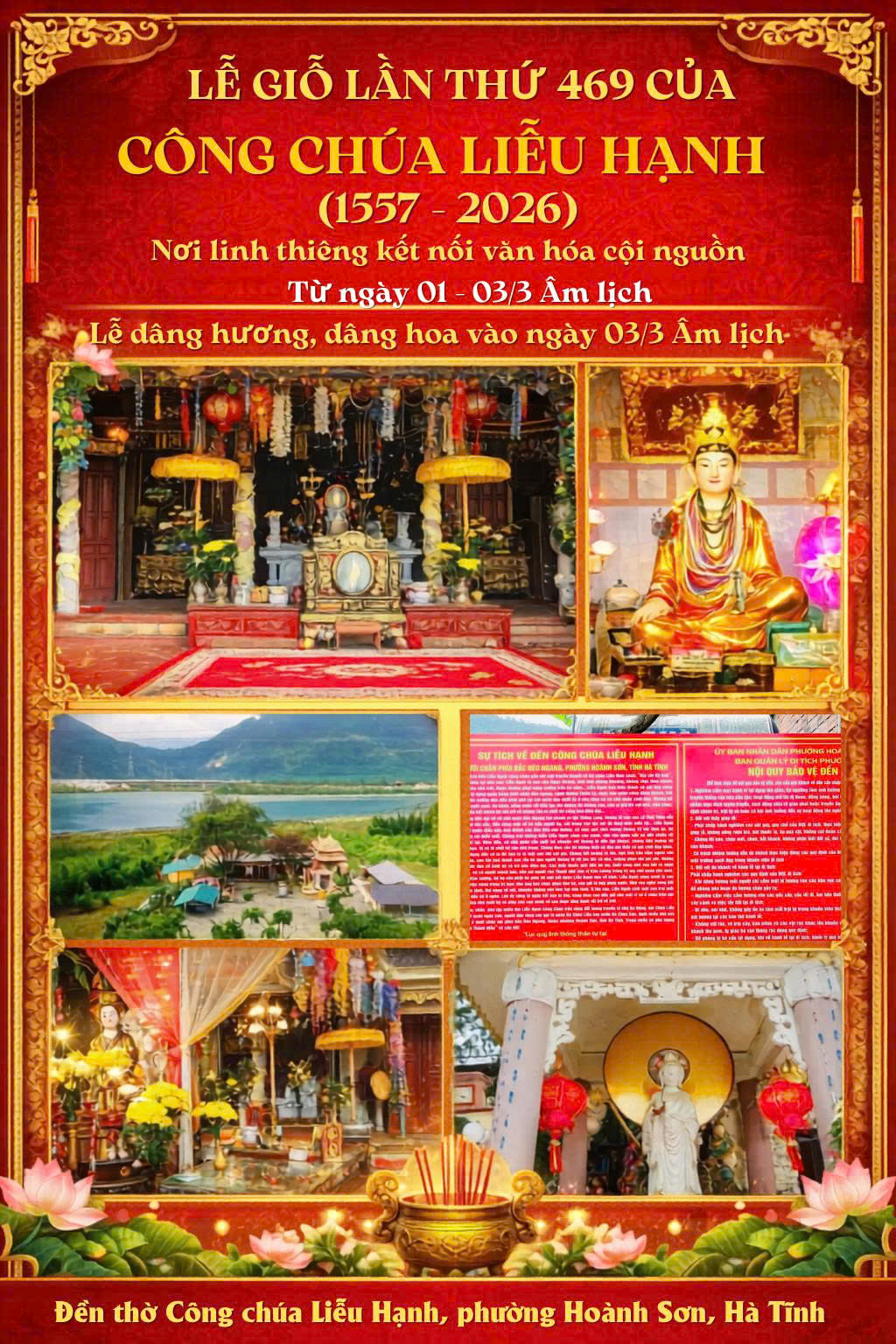 Lễ giỗ lần thứ 469 Công chúa Liễu Hạnh (1557 - 2026): Tôn vinh giá trị văn hóa tín ngưỡng dân gian Việt Nam