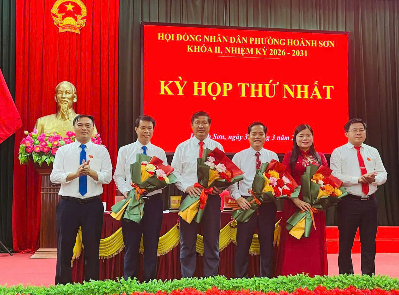 Hội đồng nhân dân phường Hoành Sơn khoá II, nhiệm kỳ 2026 - 2031 tổ chức Kỳ họp thứ Nhất