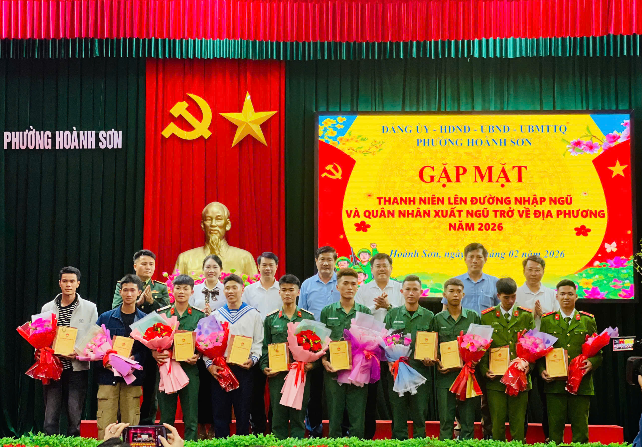 Gặp mặt thanh niên lên đường nhập ngũ và quân nhân hoàn thành nghĩa vụ trở về địa phương năm 2026