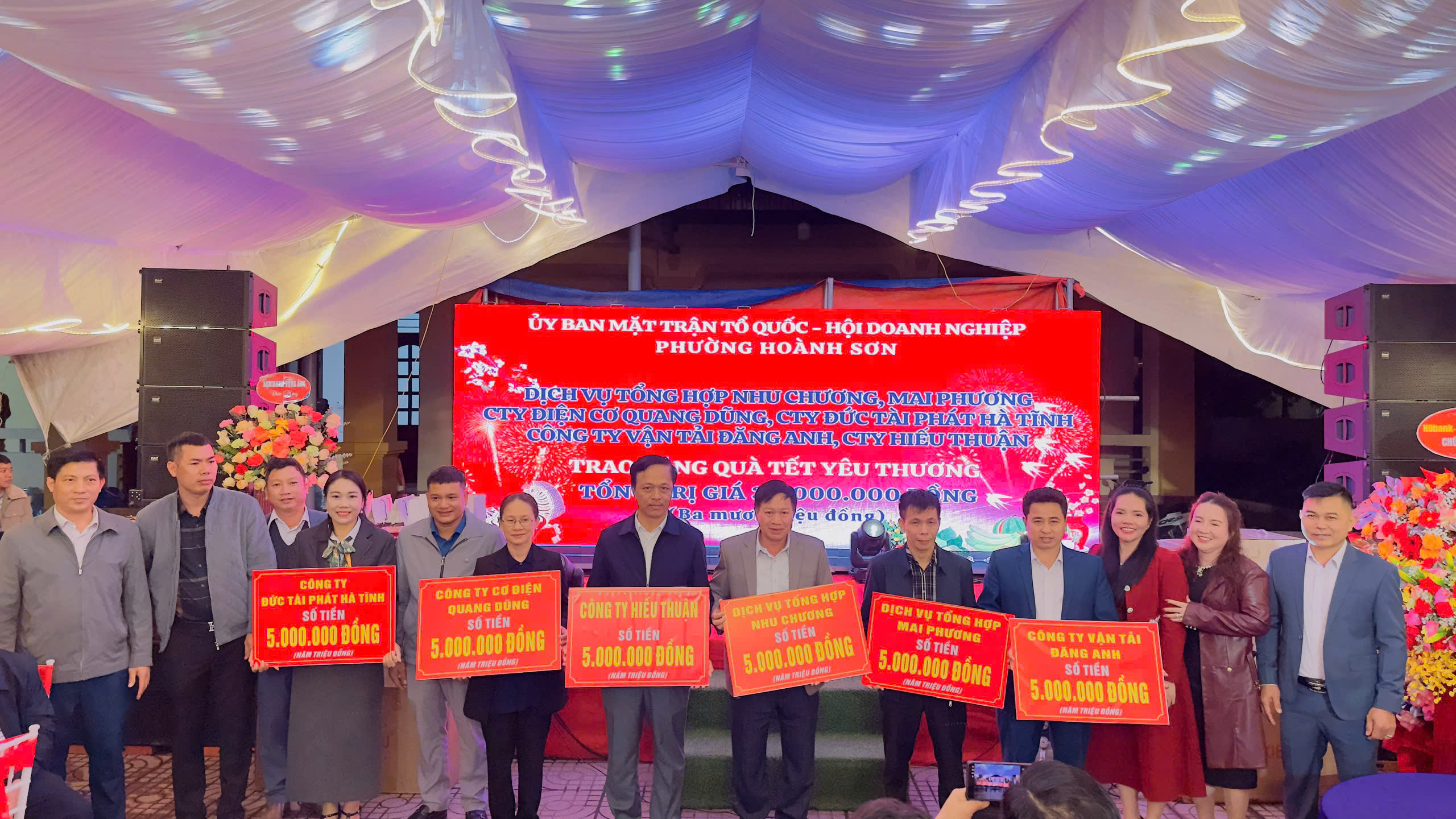 Hội Doanh nghiệp phường Hoành Sơn tổ chức chương trình “Tết Yêu Thương” Xuân Bính Ngọ năm 2026