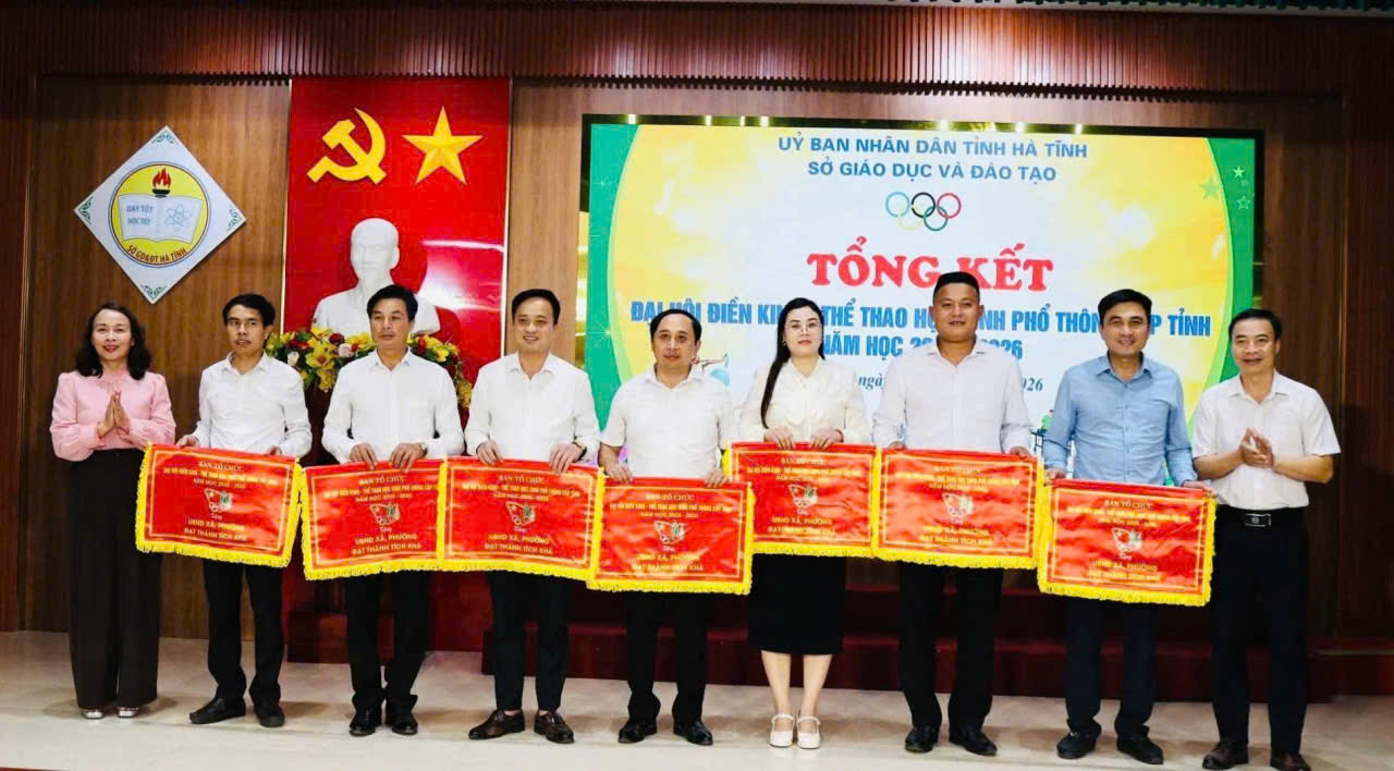 21 vận động viên phường Hoành Sơn tranh tài tại Đại hội Điền kinh - Thể thao học sinh phổ thông cấp tỉnh năm học 2025 - 2026