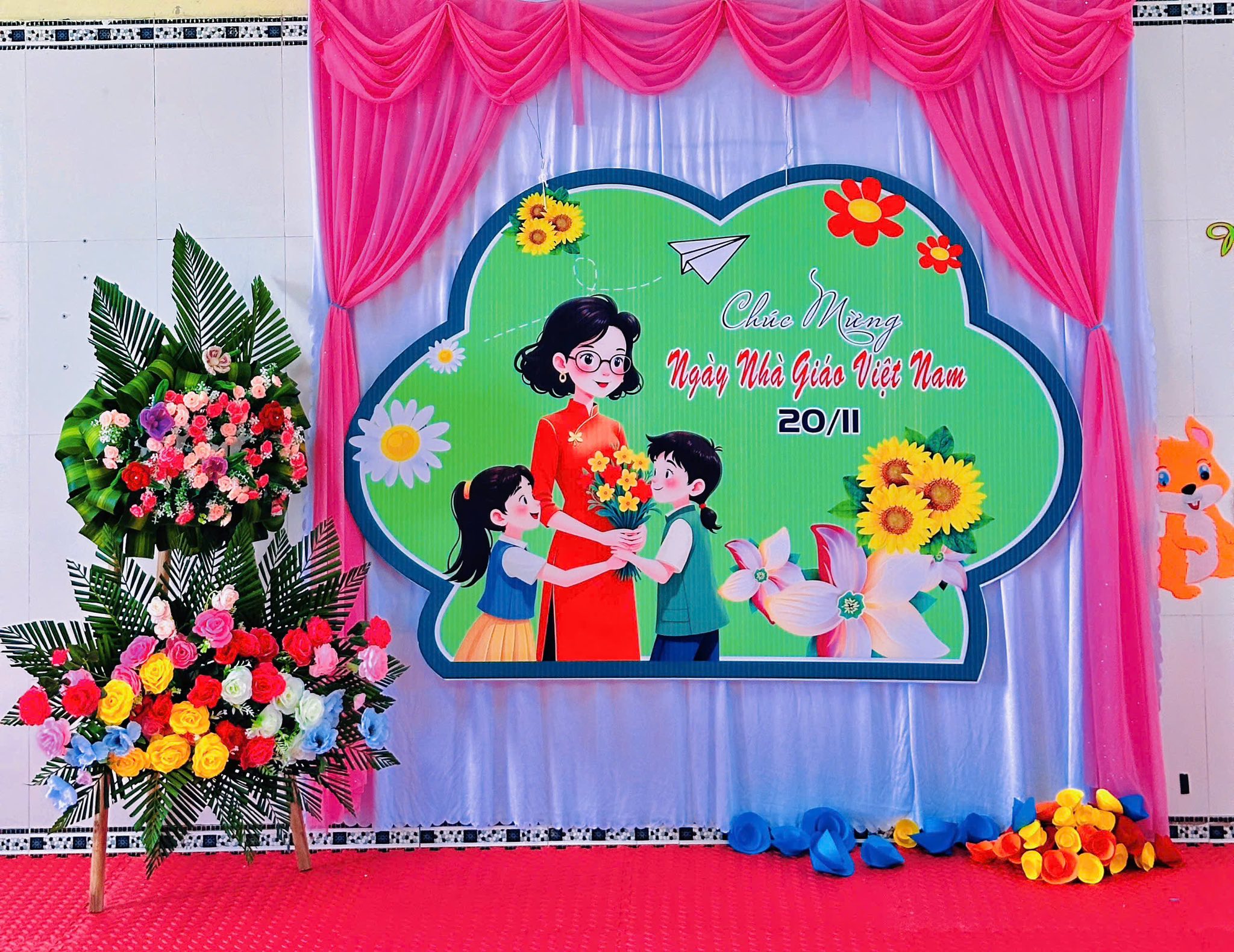 Mỗi góc nhỏ – một lời tri ân! Cô trò Mầm non Kỳ Liên cùng nhau gửi yêu thương tới Ngày 20/11