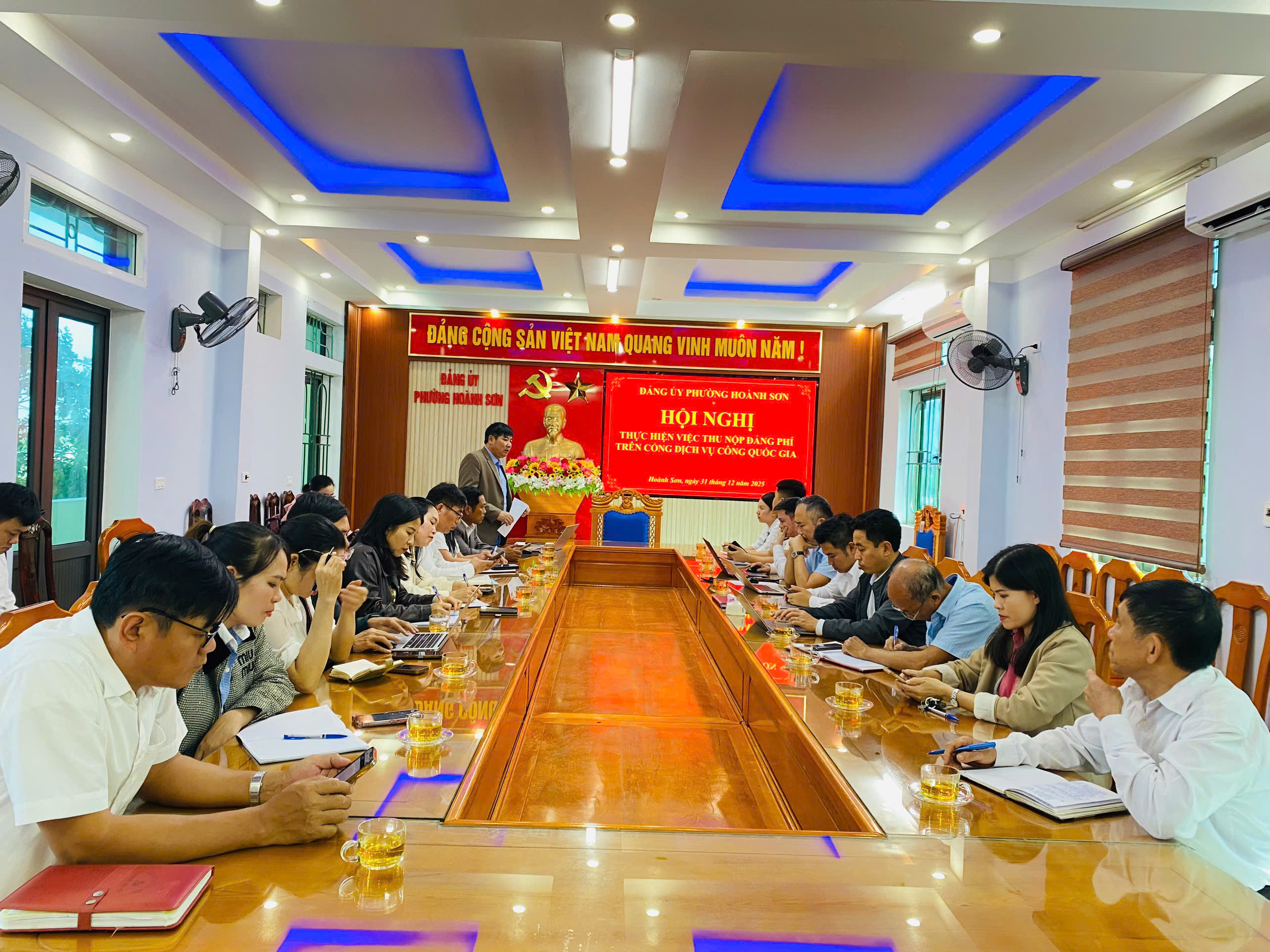 ĐẢNG ỦY PHƯỜNG HOÀNH SƠN  TRIỂN KHAI MỞ TÀI KHOẢN THU NỘP ĐẢNG PHÍ TRÊN CỔNG DỊCH VỤ CÔNG QUỐC GIA