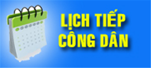 Lịch tiếp công dân định kỳ