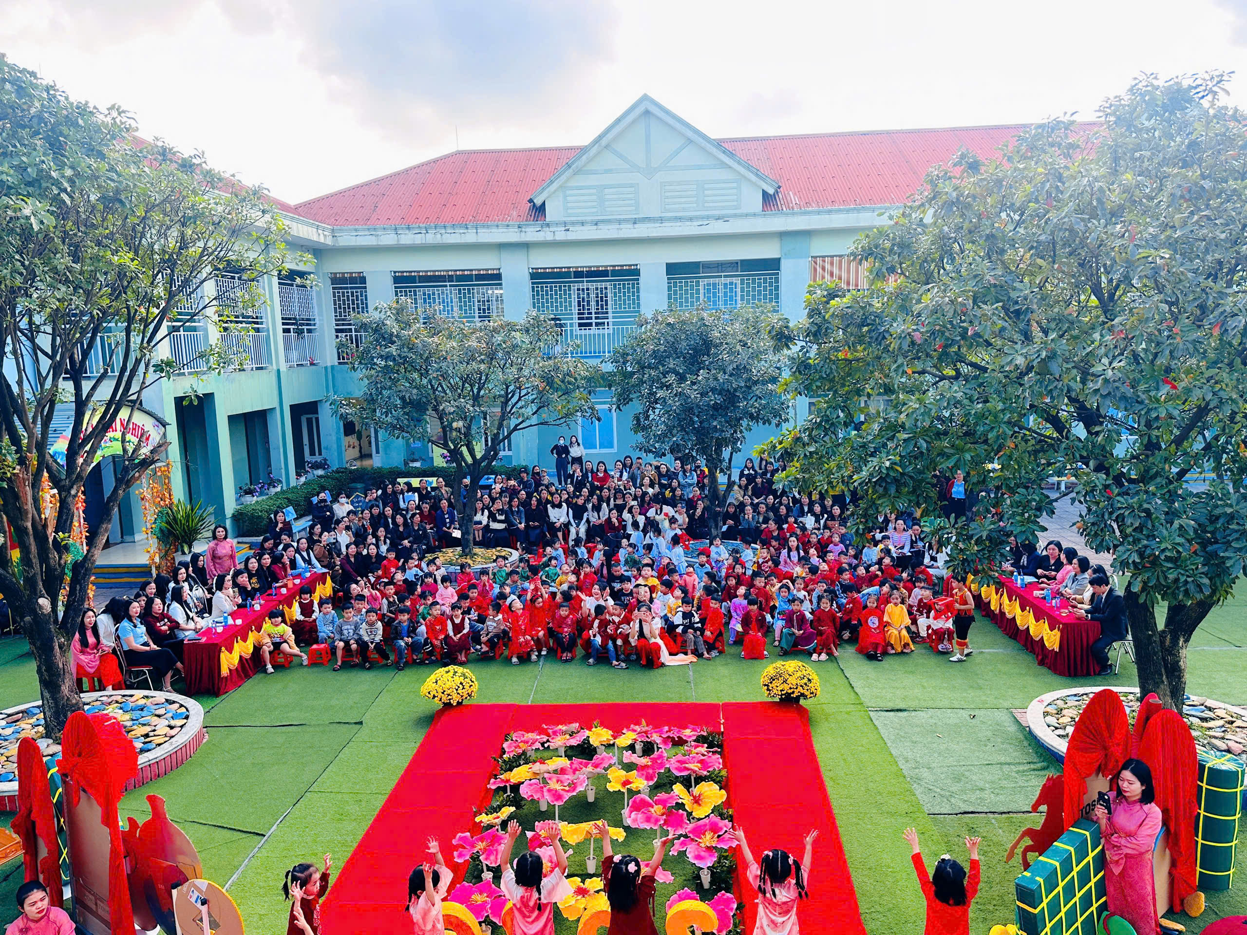 Phường Hoành Sơn - vinh dự là điểm chọn sinh hoạt chuyên đề thực hành Cụm chuyên môn mầm non số 01