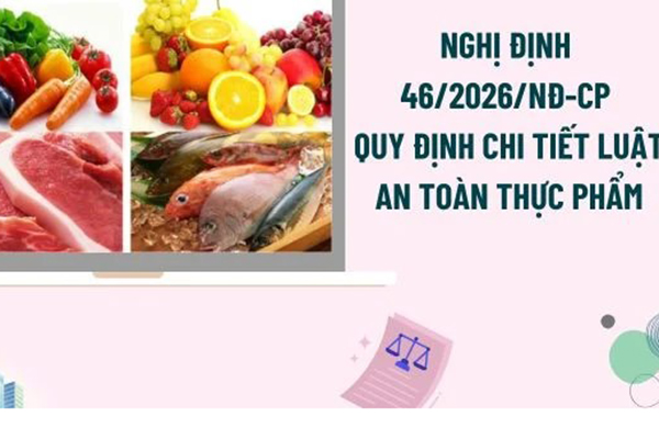 Hoãn thi hành Nghị định 46/2026 đến khi Luật An toàn thực phẩm (sửa đổi) hiệu lực