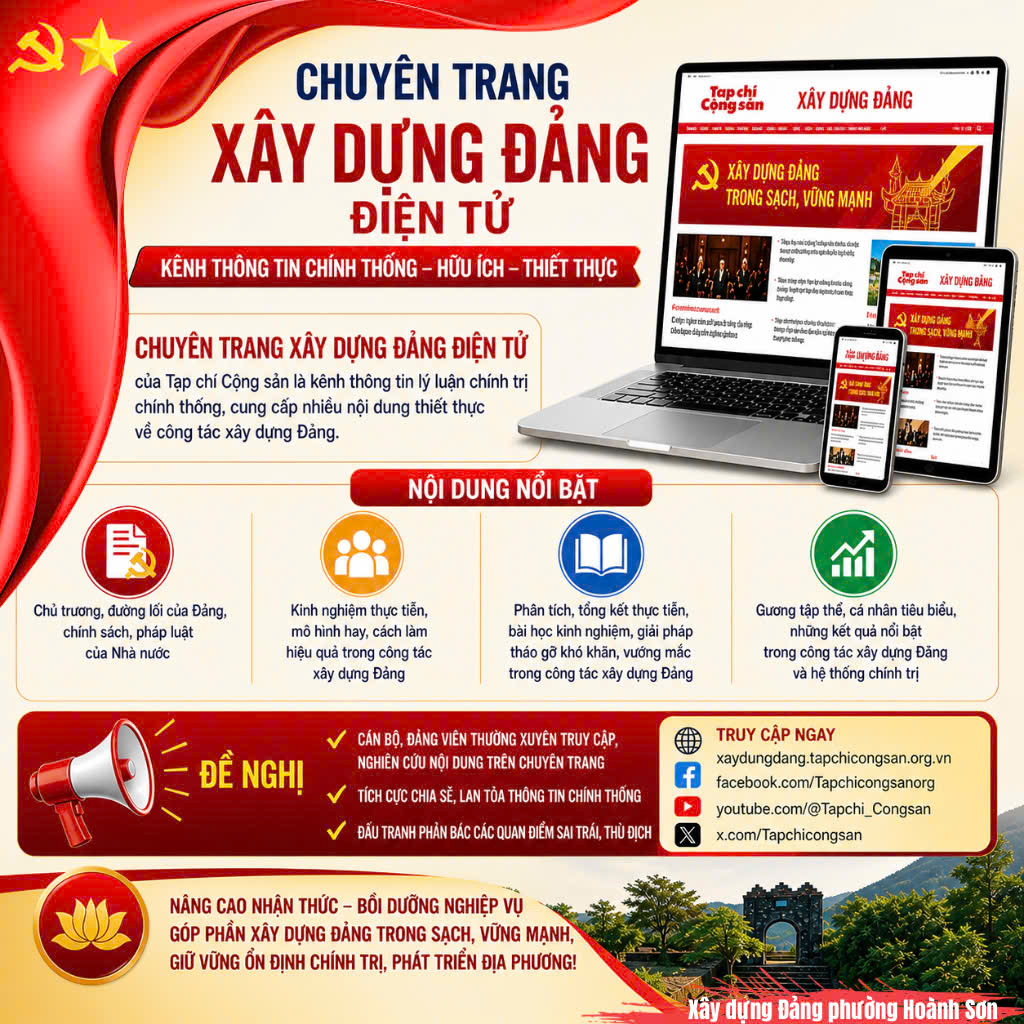 Tăng cường khai thác chuyên trang "Xây dựng Đảng điện tử" của Tạp chí Cộng sản