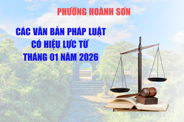 Một số chính sách có hiệu lực từ tháng 01 năm 2026