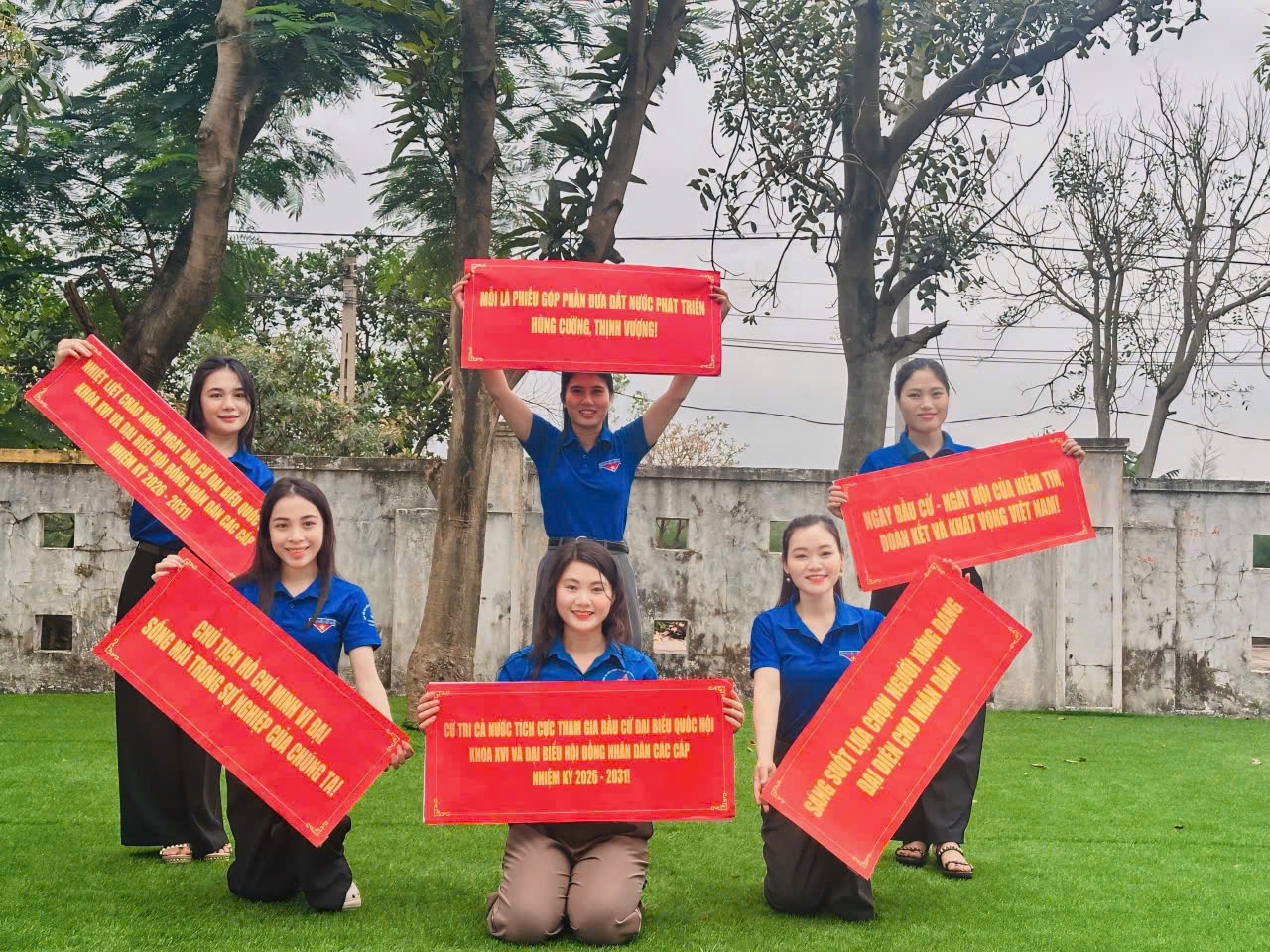 Ra mắt Giai điệu tuyên truyền bầu cử của chi đoàn trường Mầm non Kỳ Liên (phường Hoành Sơn)