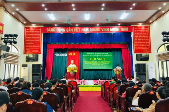 Hội Nông dân phường Hoành Sơn tập huấn nghiệp vụ công tác Hội và quán triệt Nghị quyết Đại hội đại biểu Hội Nông dân Việt Nam khóa IX