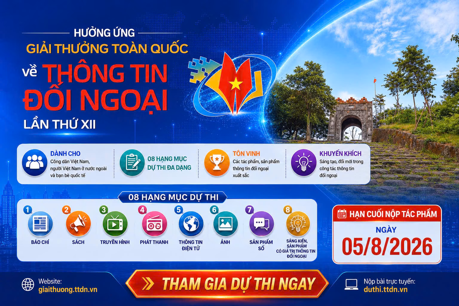 Hưởng ứng giải thưởng toàn quốc về thông tin đối ngoại lần thứ XII