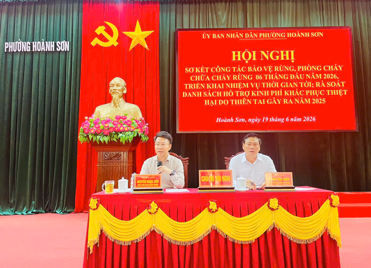 Phường Hoành Sơn triển khai nhiệm vụ bảo vệ rừng, phòng cháy chữa cháy rừng mùa nắng nóng