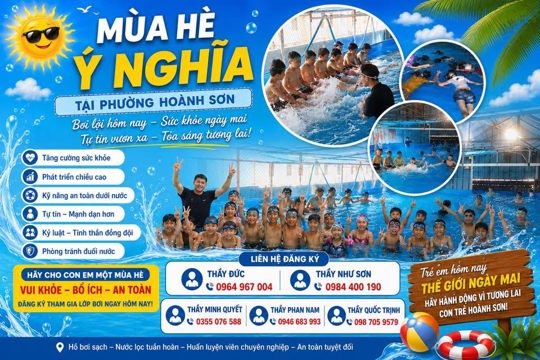 Học bơi - Trang bị kỹ năng phòng, chống đuối nước cho trẻ em
