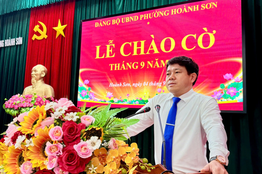 Đảng bộ Ủy ban nhân dân phường tổ chức Lễ chào cờ tháng 9 năm 2026  