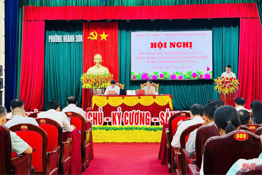 Doanh nghiệp kiến nghị nhiều giải pháp phát triển kinh tế tư nhân tại Hoành Sơn