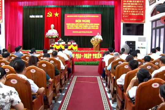 UBND phường Hoành Sơn tổ chức Hội nghị triển khai xét duyệt công dân trong độ tuổi thực hiện nghĩa vụ quân sự, tham gia nghĩa vụ Công an nhân dân năm 2027.