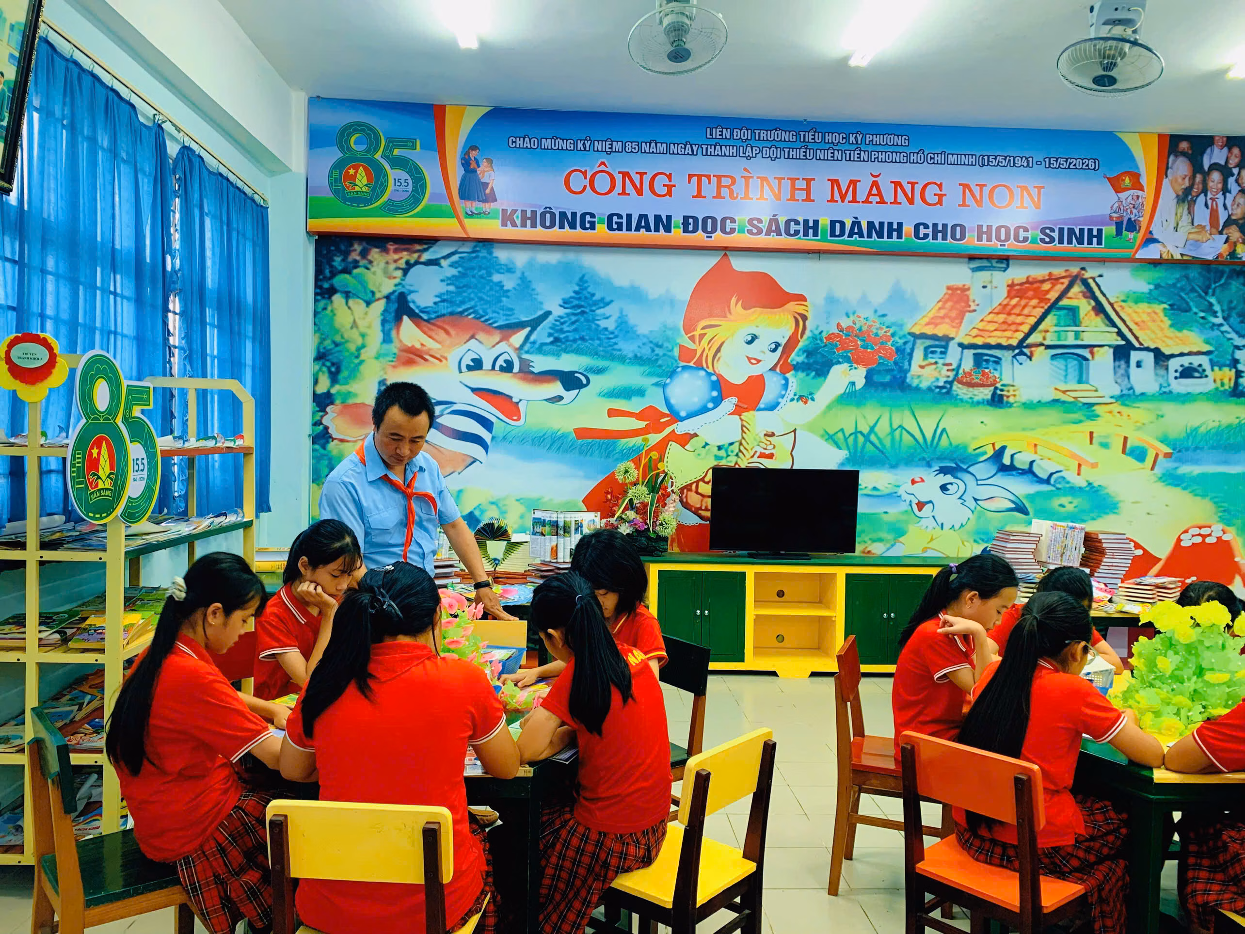 Liên đội các trường học trên địa bàn phường Hoành Sơn triển khai công trình măng non thiết thực chào mừng kỷ niệm 85 năm thành lập Đội Thiếu niên tiền phong Hồ Chí Minh 