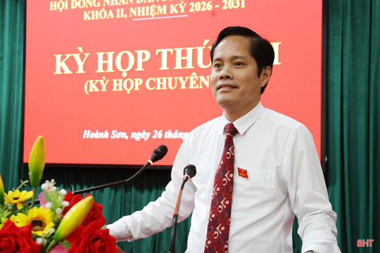 Phường Hoành Sơn thông qua các nghị quyết quan trọng về sắp xếp tổ chức bộ máy