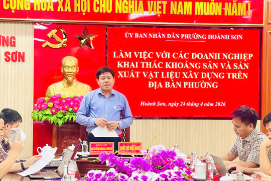 Tăng cường siết chặt công tác quản lý khai thác khoáng sản, sản xuất vật liệu xây dựng trên địa bàn phường