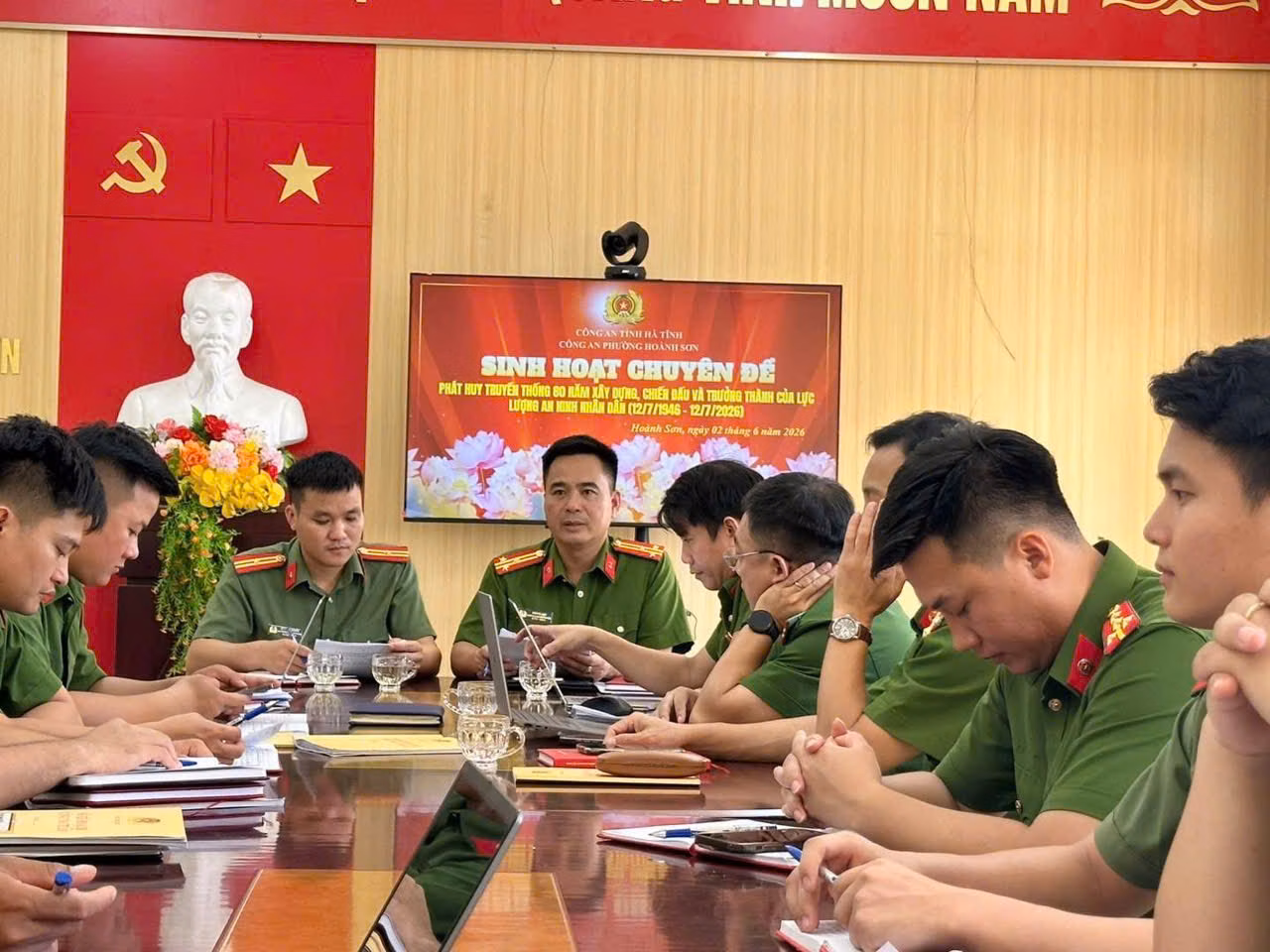Công an phường Hoành Sơn sôi nổi các hoạt động hướng tới kỷ niện 80 năm ngày Truyền thống lực lượng An ninh nhân dân (12/7/1946 - 12/7/2026) 