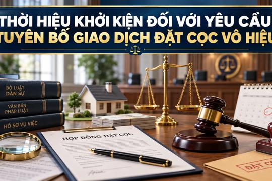 Thời hiệu khởi kiện đối với yêu cầu tuyên bố giao dịch đặt cọc vô hiệu