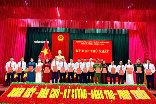 Hội đồng nhân dân phường Hoành Sơn khoá II, nhiệm kỳ 2026 - 2031 tổ chức Kỳ họp thứ Nhất