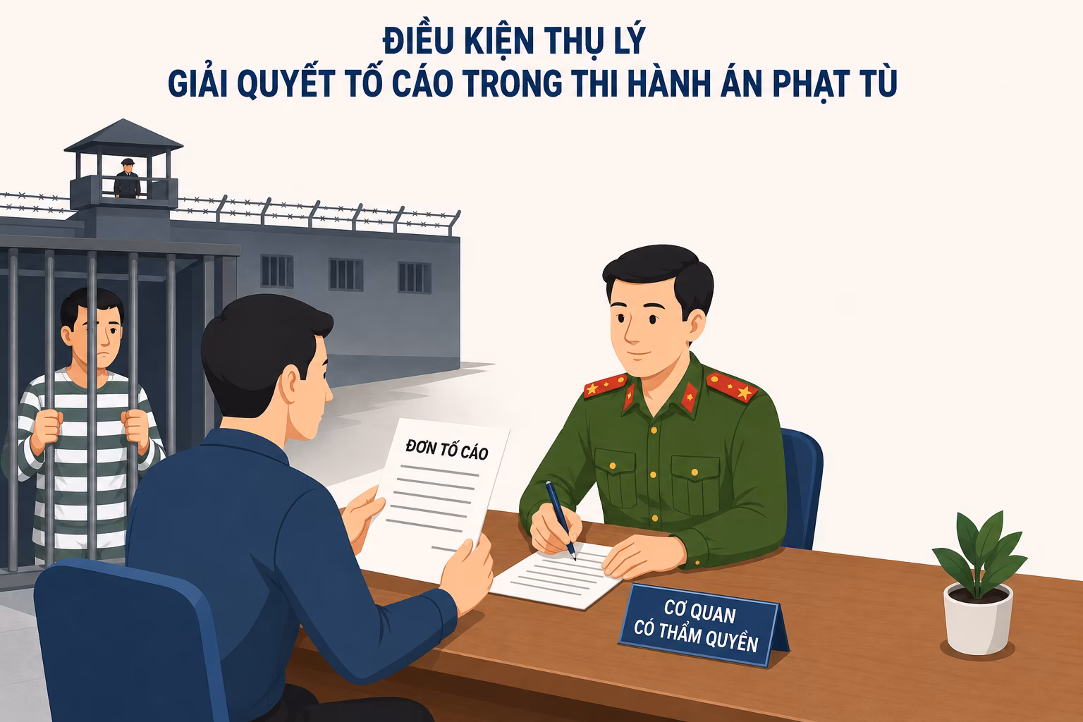 Điều kiện thụ lý giải quyết tố cáo trong thi hành án phạt tù