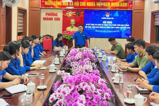 Đoàn phường Hoành Sơn sơ kết công tác đoàn và phong trào thanh thiếu nhi 6 tháng đầu năm 2026