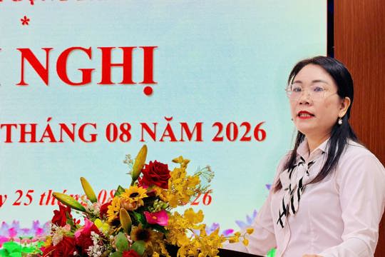 Phường Hoành Sơn tổ chức Hội nghị Báo cáo viên tháng 8 năm 2026