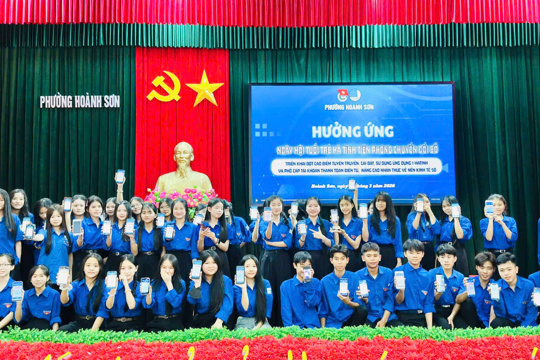 Nhìn lại những dấu ấn của tuổi trẻ Hoành Sơn trong hành trình chuyển đổi số