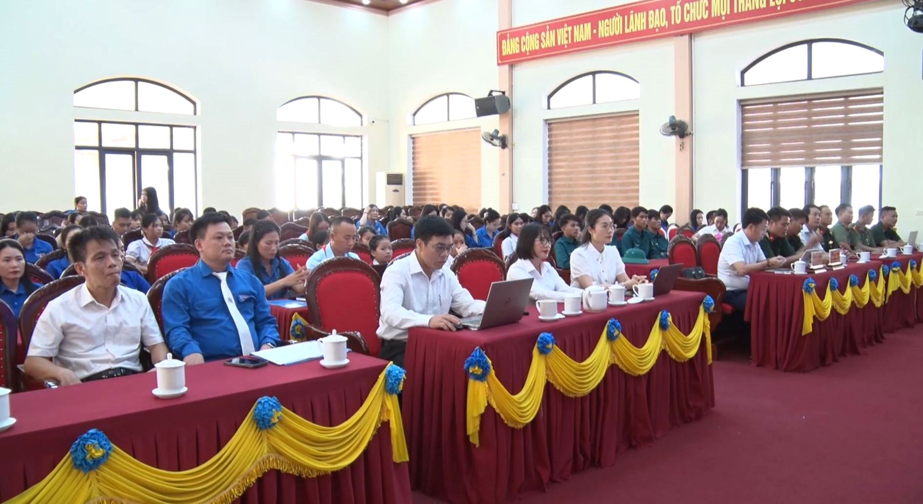 Phường Hoành Sơn công bố các quyết định thành lập Chi đoàn Quân sự, Chi đoàn trường học và các Liên đội